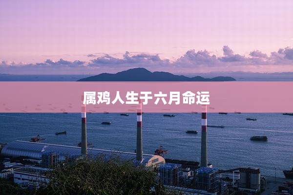 属鸡人生于六月命运