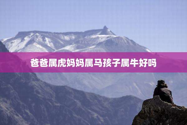 爸爸属虎妈妈属马孩子属牛好吗