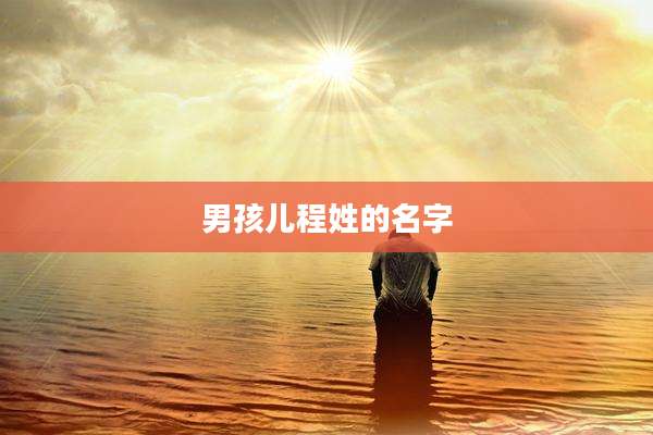 男孩儿程姓的名字