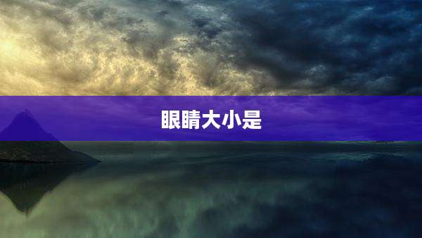 眼睛大小是