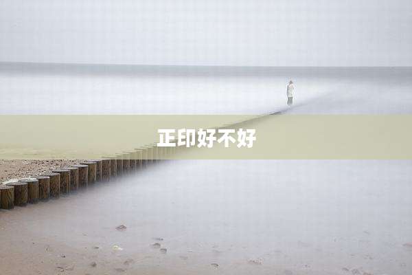 正印好不好