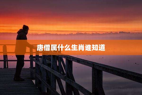 唐僧属什么生肖谁知道