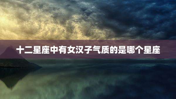 十二星座中有女汉子气质的是哪个星座