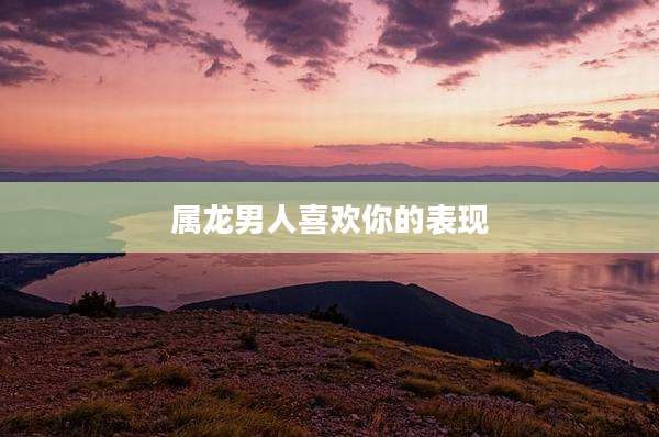属龙男人喜欢你的表现