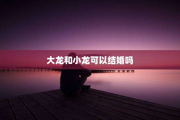 大龙和小龙可以结婚吗
