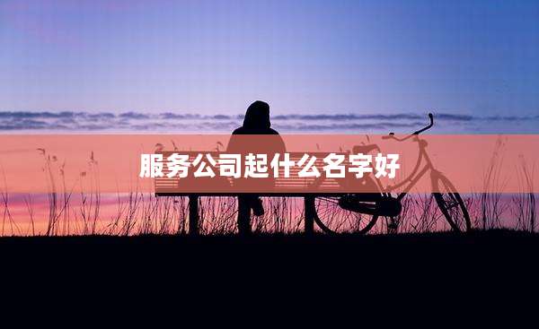 服务公司起什么名字好