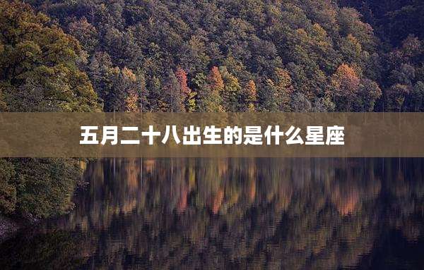 五月二十八出生的是什么星座