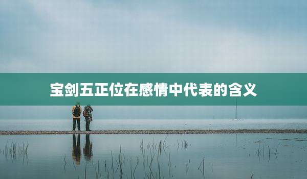 宝剑五正位在感情中代表的含义