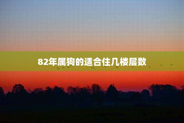 82年属狗的适合住几楼层数