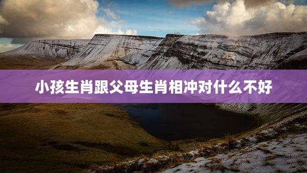 小孩生肖跟父母生肖相冲对什么不好