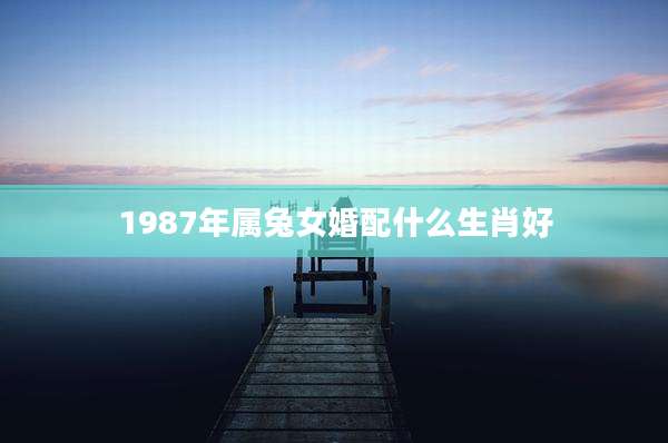 1987年属兔女婚配什么生肖好