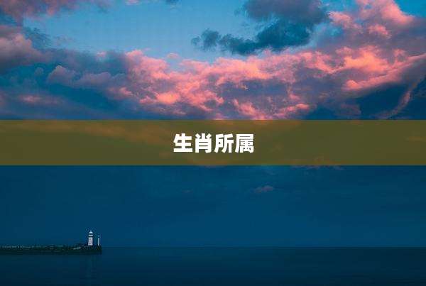生肖所属