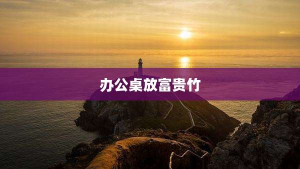 办公桌放富贵竹