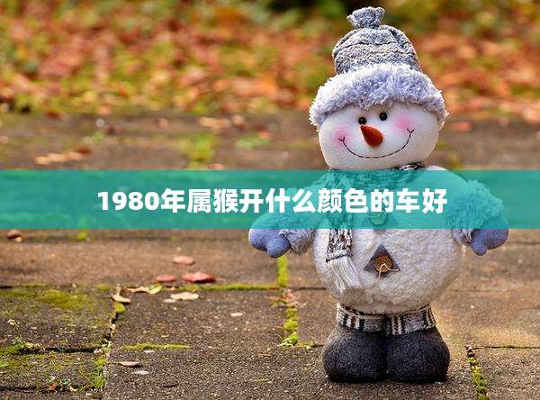 1980年属猴开什么颜色的车好