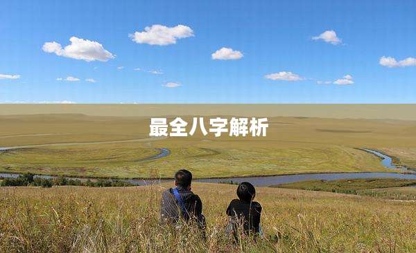 最全八字解析