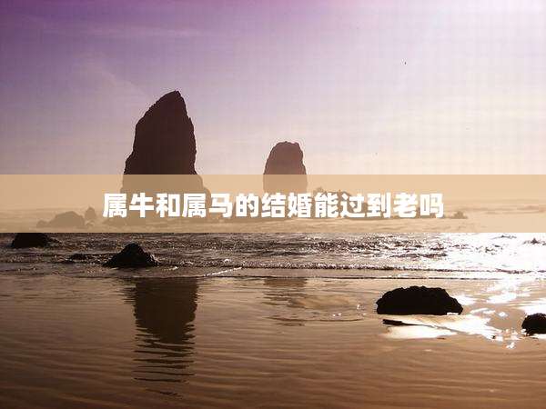 属牛和属马的结婚能过到老吗
