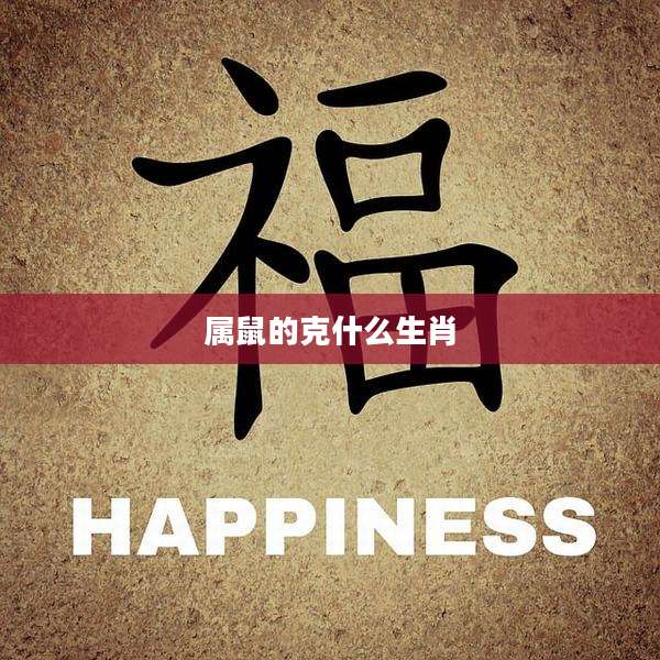 属鼠的克什么生肖