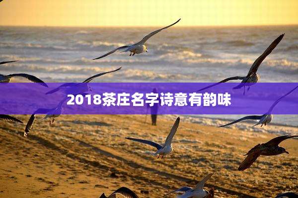 2018茶庄名字诗意有韵味