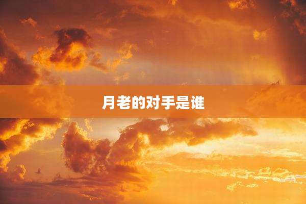 月老的对手是谁