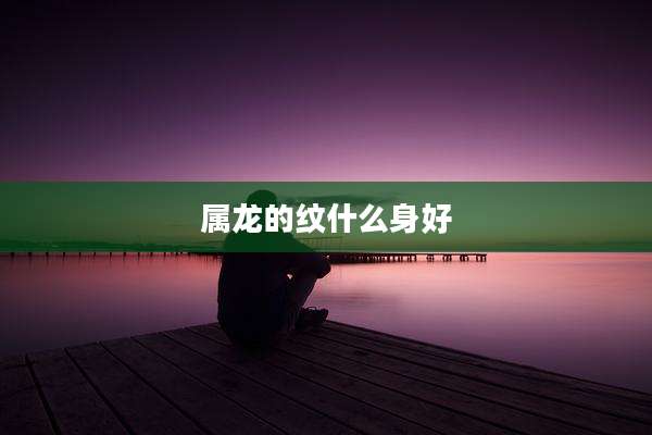 属龙的纹什么身好