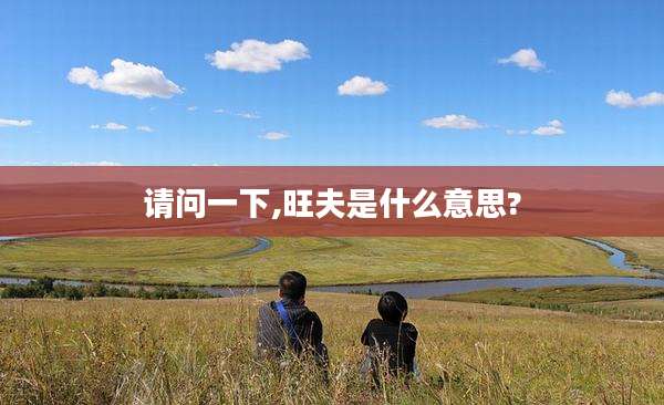 请问一下,旺夫是什么意思?