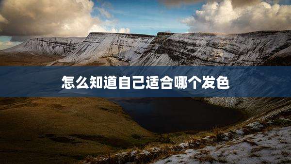 怎么知道自己适合哪个发色