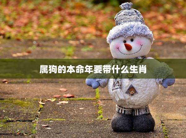 属狗的本命年要带什么生肖
