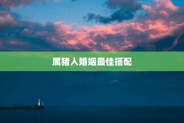 属猪人婚姻最佳搭配